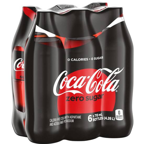Coca-Cola Soft Drink Zero Sugar (6 ct, 710 ml)