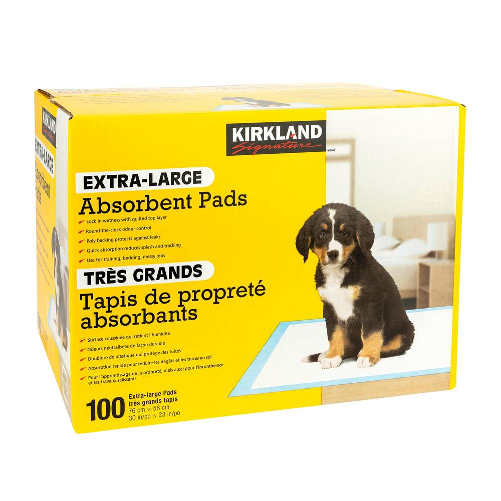 Kirkland Signature – Tapis De Propreté Absorbants, Paquet De 100