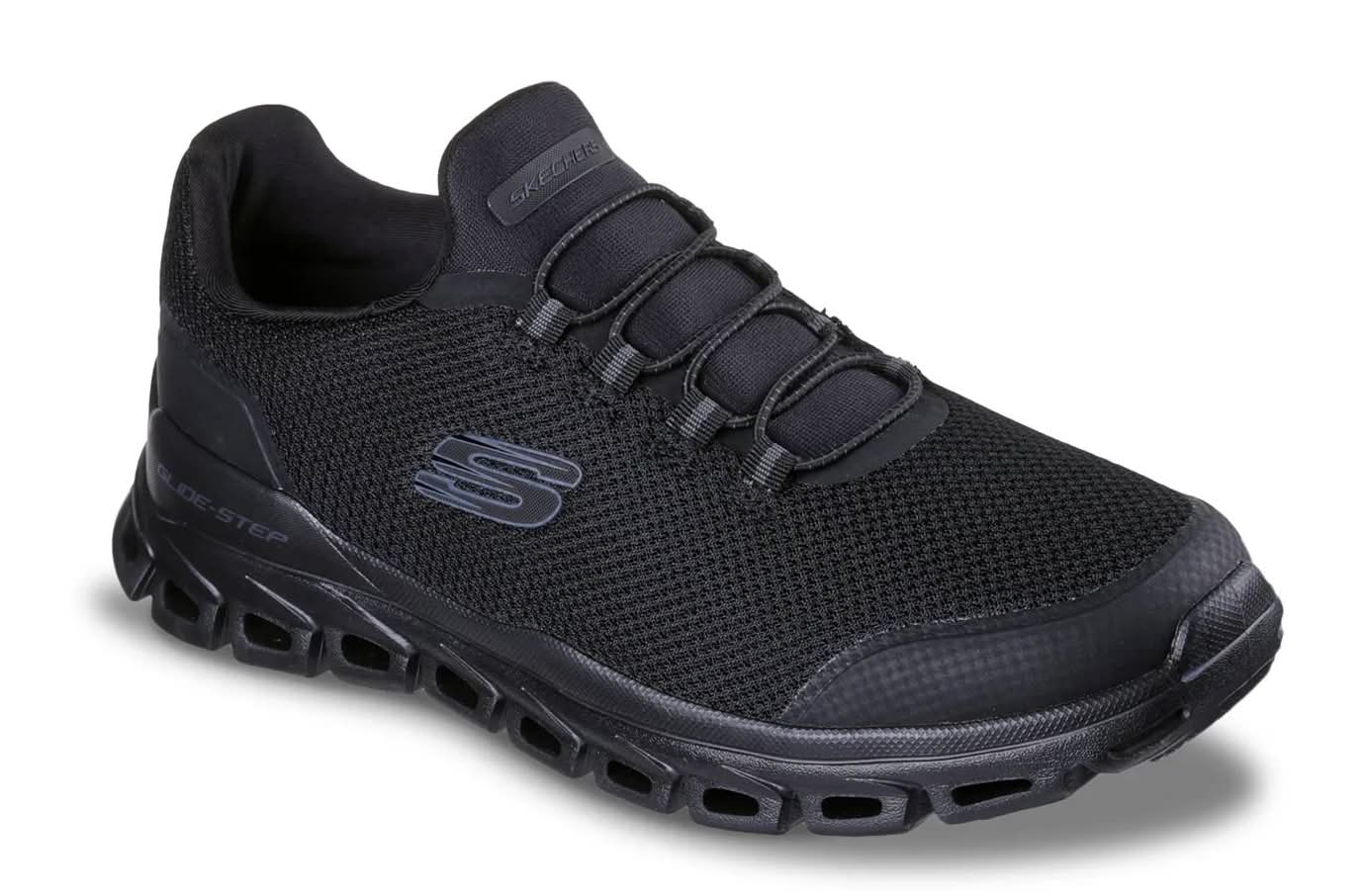 Skechers Glide-Step Noltek Slip-On Sneaker - Men'S (Black Extra Wide - 13)