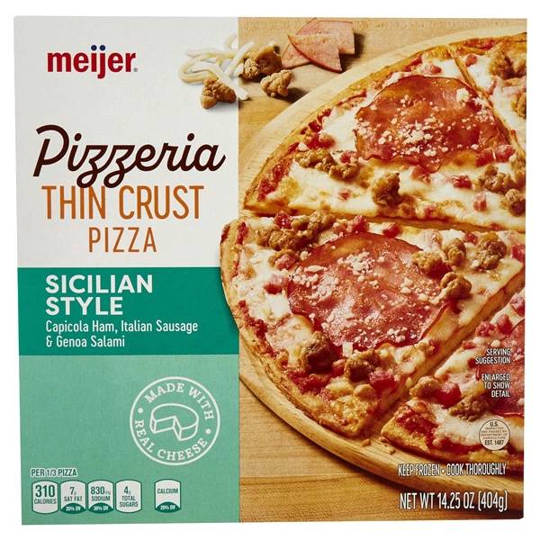 Meijer Crispy Thin Crust Sicilian Pizza