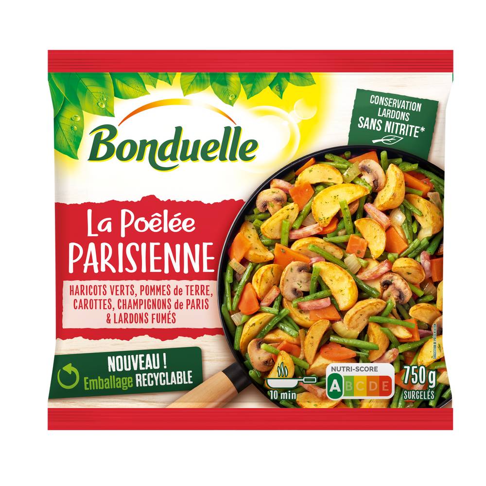 Bonduelle - Poêlée parisienne aux champignons, haricots et lardons