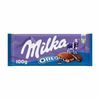 Chocolate con leche y oreo Milka 100 g.