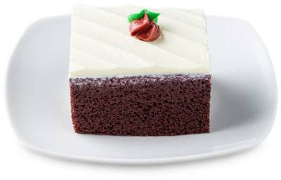 Cake Slice Red Velvet W/Cream Cheese Icing