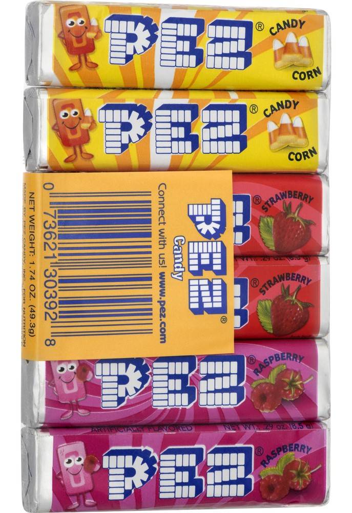 PEZ Corn Strawberry & Raspberry Candy pack (1.7 oz)