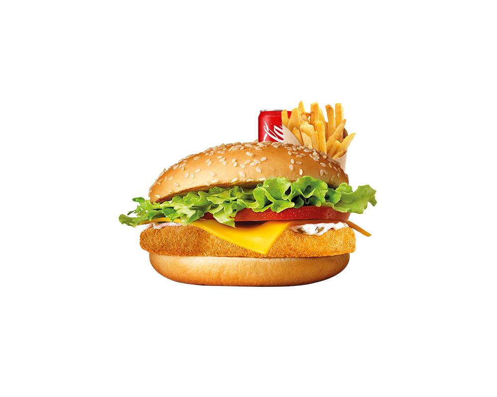 Menu fish burger