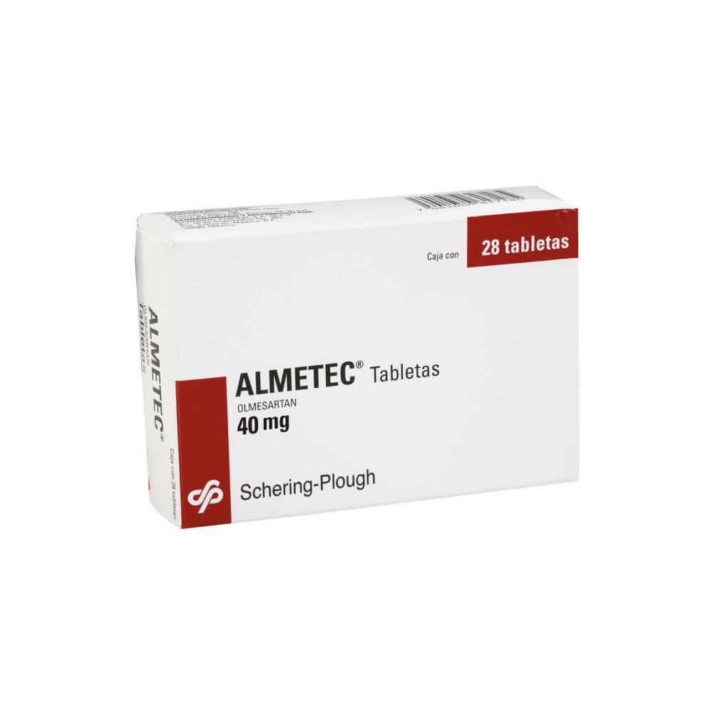 Schering-plough almetec olmesartán tabletas 40 mg (28 piezas)