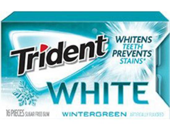 Trident White Sugar Free Gum Wintergreen 24g