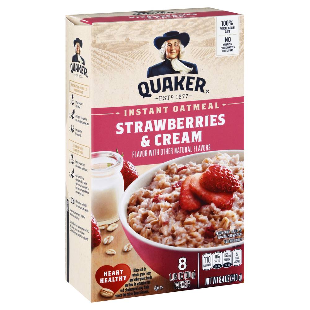 Quaker Instant Oatmeal (strawberries-cream)