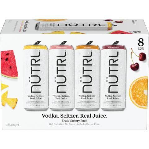 Nütrl Variety pack Real Juice Vodka Seltzer (8 pack, 12 fl oz)