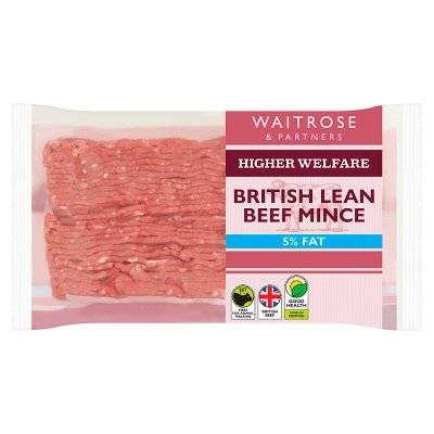 Waitrose & Partners Partners British Lean Beef Mince (500g)