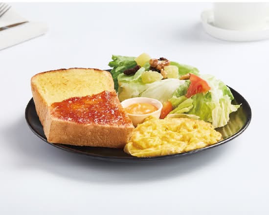 C 早安雙醬朝食厚吐司餐