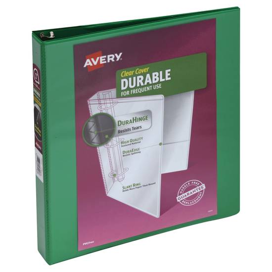 Avery Clear Cover Durable Binder
