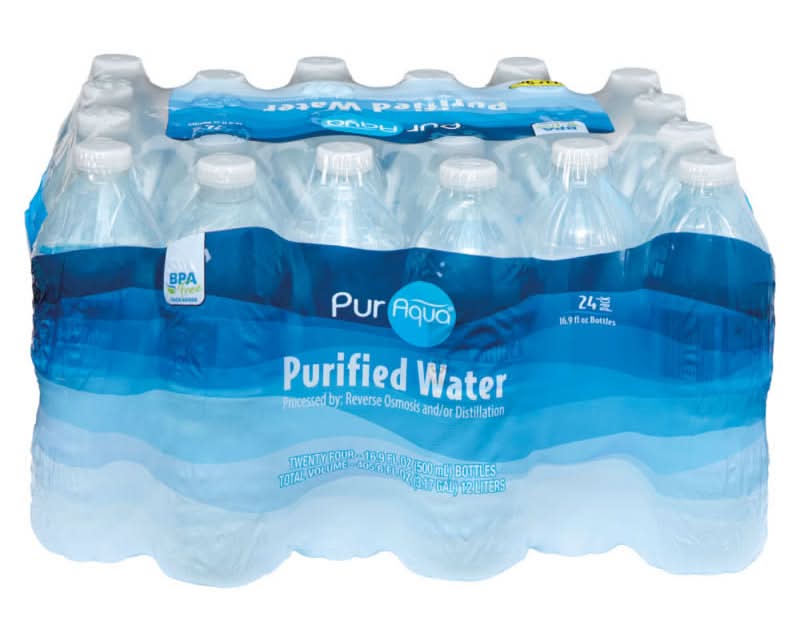 PurAqua Purified Water, 24 pack