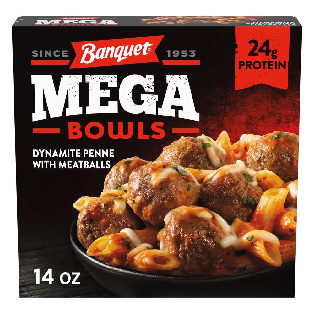 Banquet Mega Dynamite Penne With Meatball Bowls (14 oz)
