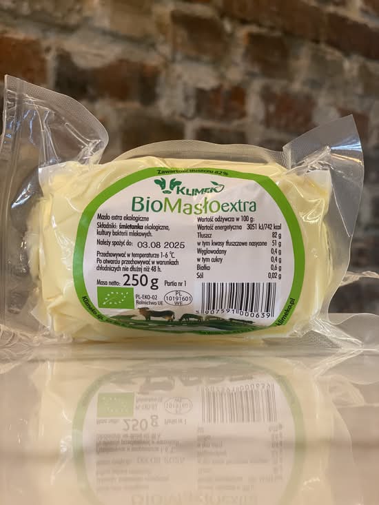 Masło extra ekologiczne (250g)