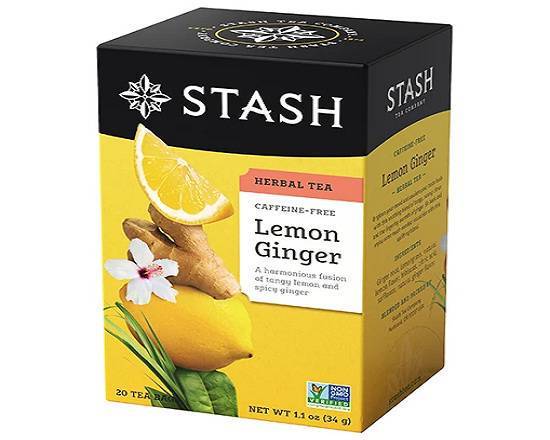 Stash Lemon Ginger Herbal Tea, 34 g