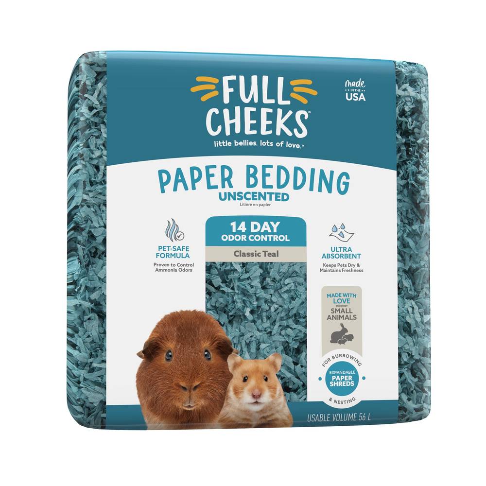 Full Cheeks™ Odor Control Small Pet Paper Bedding - Classic Teal (Size: 56 L)