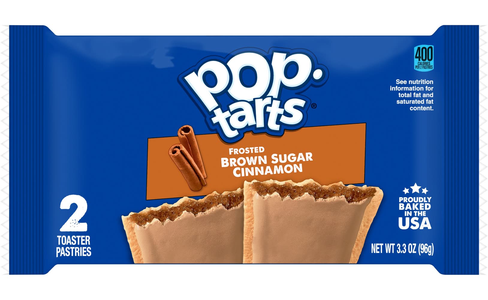 Pop-Tarts Frosted Brown Sugar Cinnamon Toaster Pastries (3.3 oz, 2 ct)