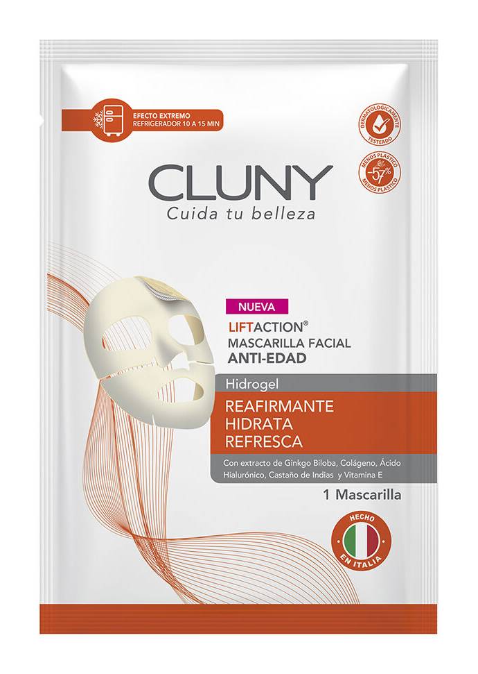 Cluny Hydrogel Face Mask Liftaction Mascarilla Facial Antiedad