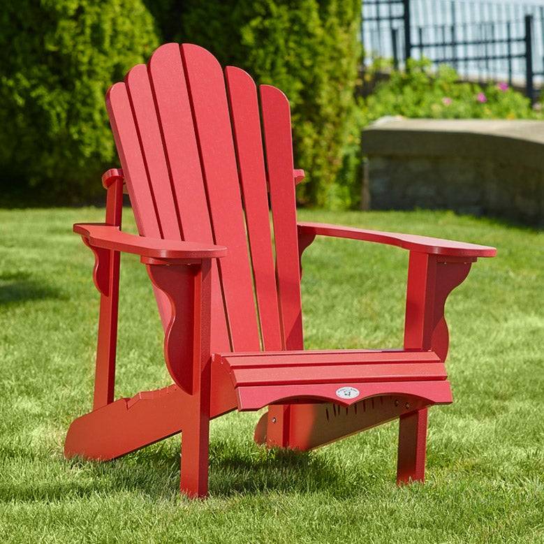 Chaise Adirondack Rouge