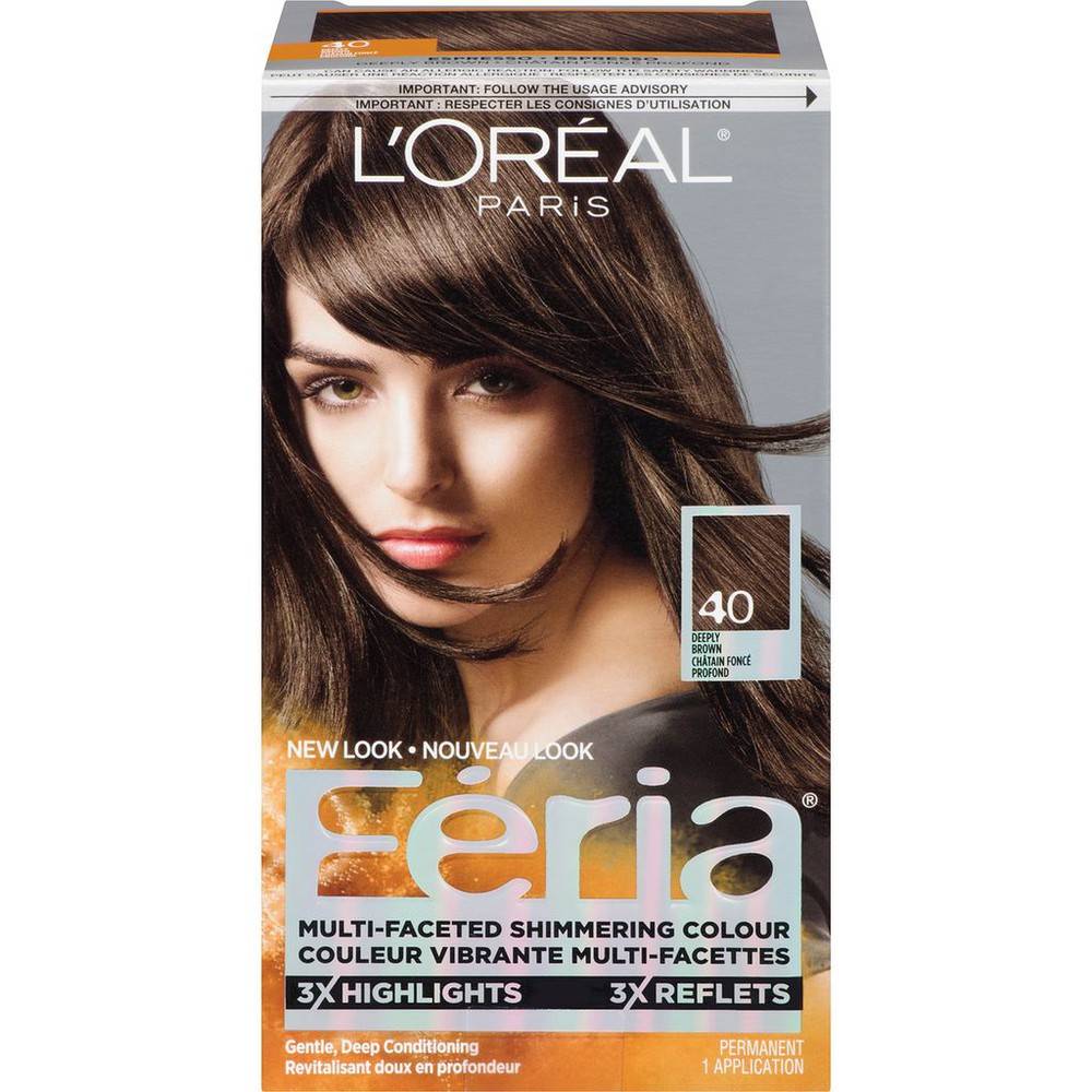 L'Oréal Feria, 40 Deeply Brown (150 g)