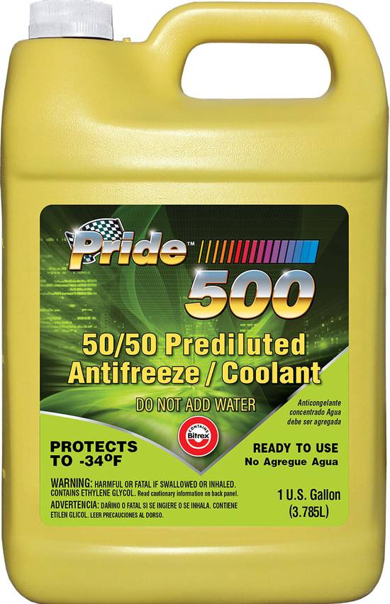 Pride 500 50/50 Anti Freeze Coolant