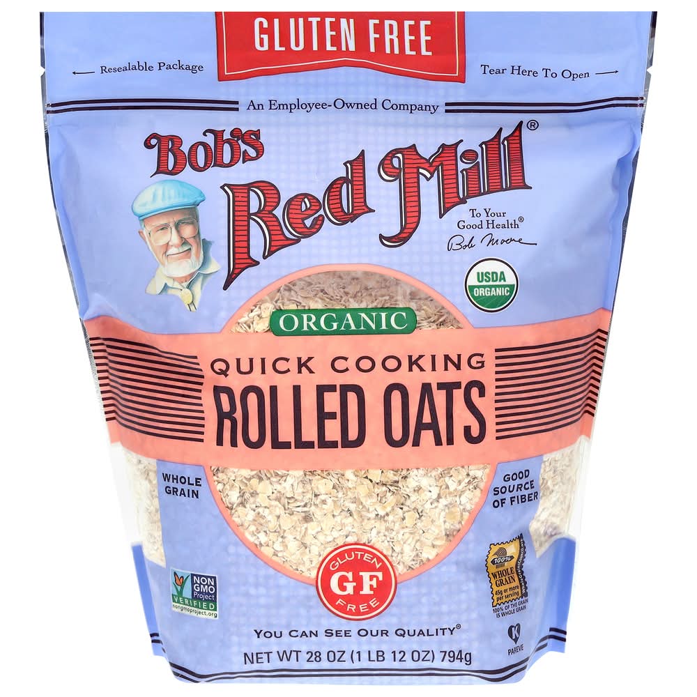 Bob's Red Mill Organic Quick Cooking Rolled Oats (28 oz)