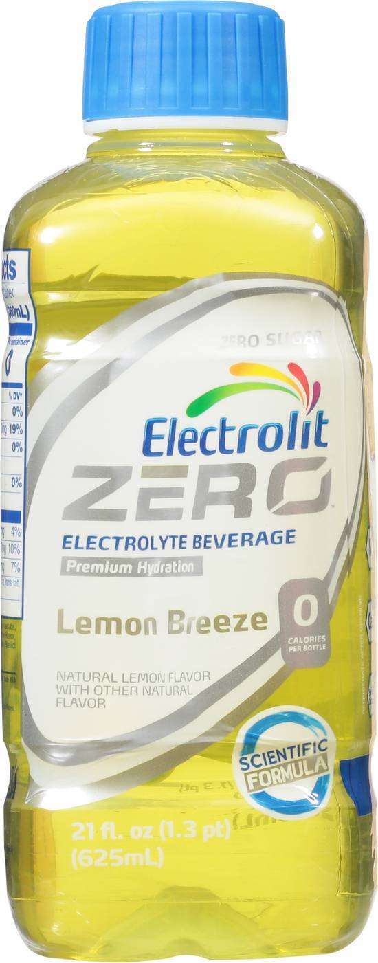 Electrolit Zero Electrolyte Beverage Premium Hydration (21 oz) (lemon breeze)