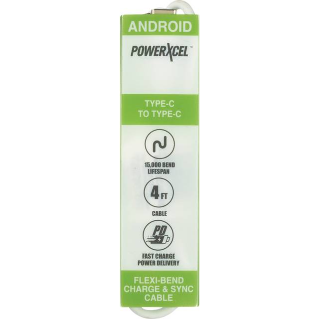 PowerXcel Anroid Type-C Flexi Bend Charge & Sync Cable