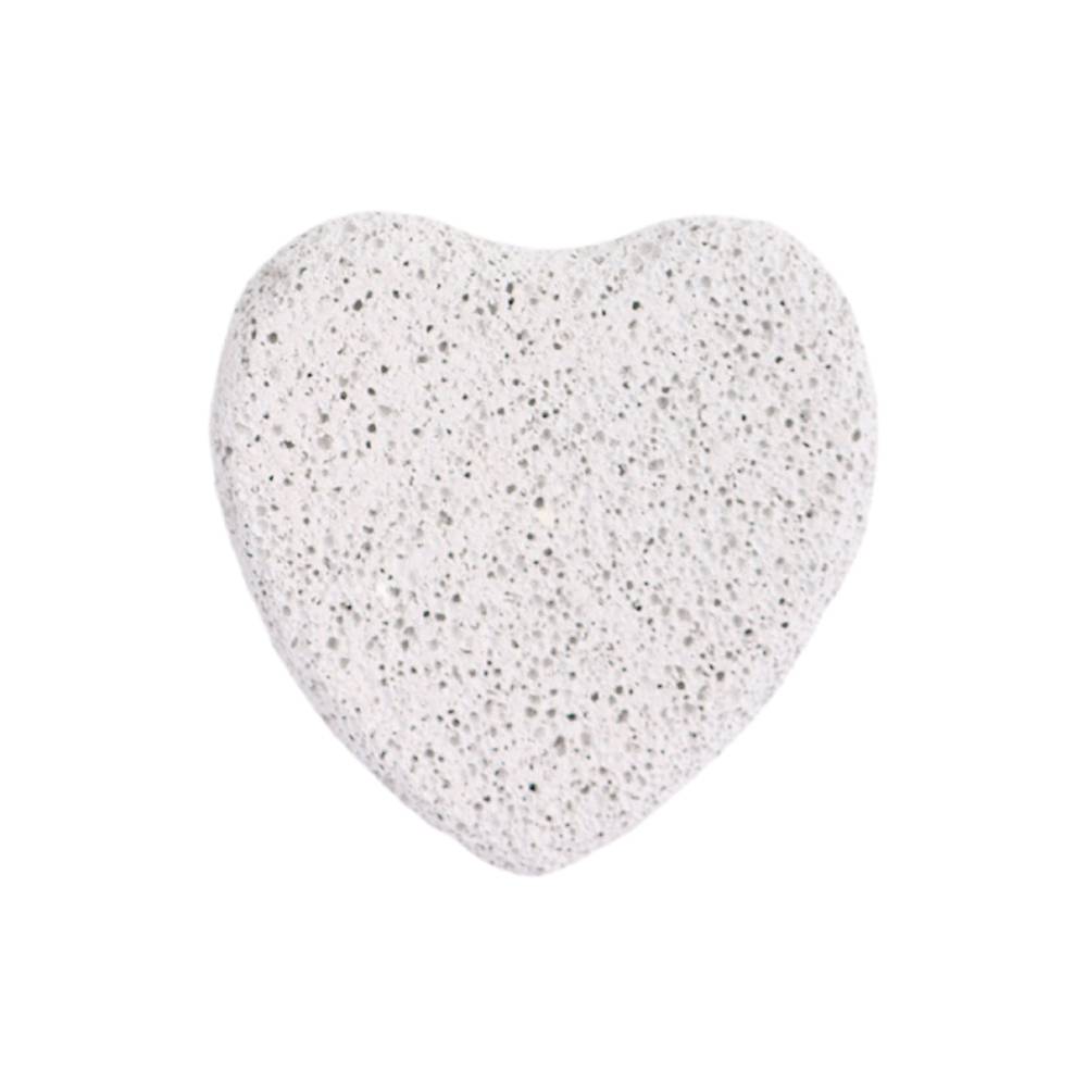 Miniso piedra pómez qbeauty forma de corazón (blanco)