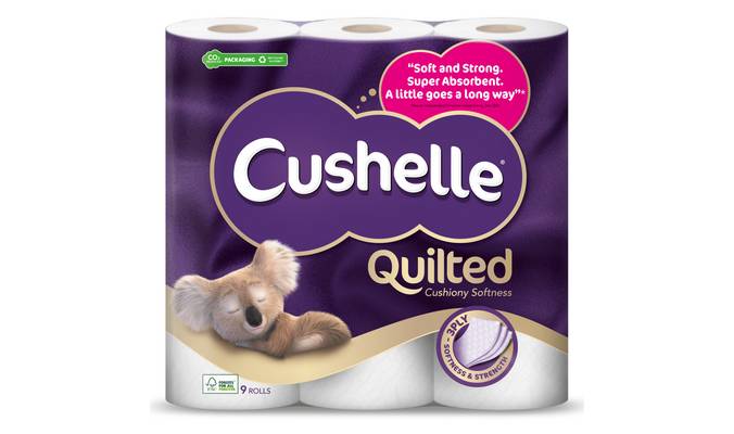 Cushelle Quilted Toilet Roll 9 Rolls