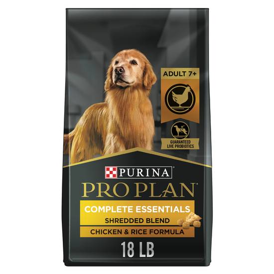 Pro Plan Purina Senior Dog Food With Probiotics For Shredded Blend (chicken & rice)