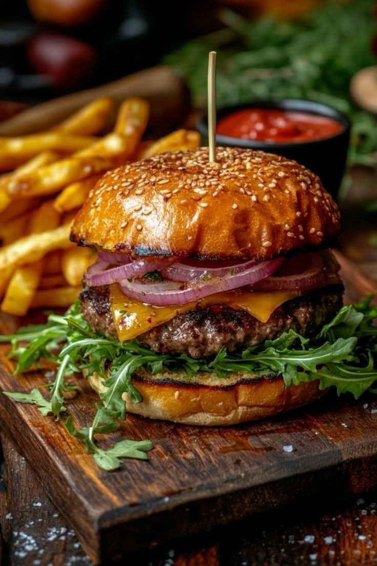 BURGER  ORIGINAL AU CHEDDAR + FRITE MAISON