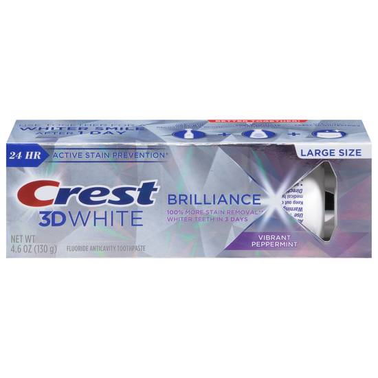 Crest 3d White Brilliance Vibrant Toothpaste (large/peppermint)