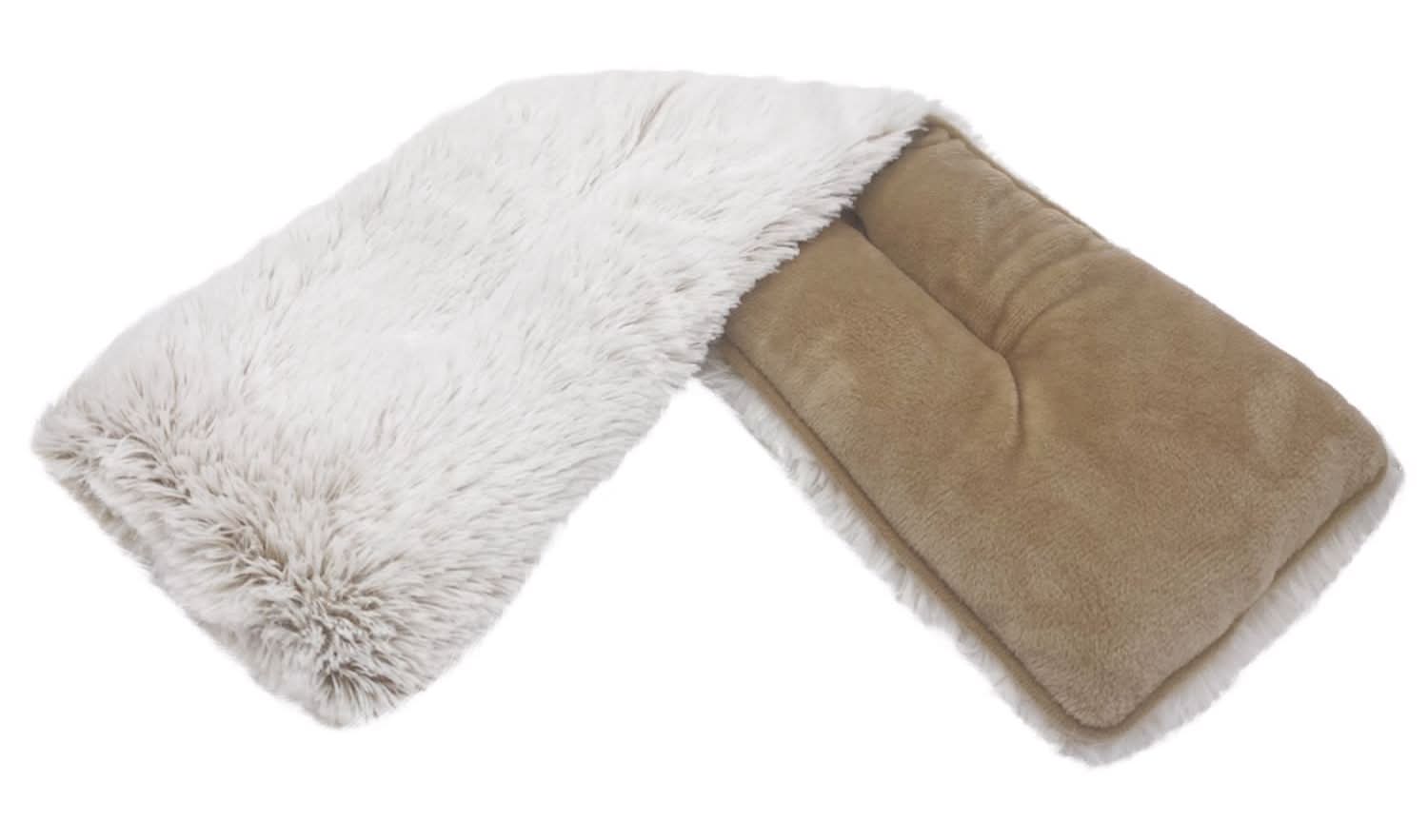 Warmies Marshmallow Neck Wrap Neck Wraps Brown/Gray