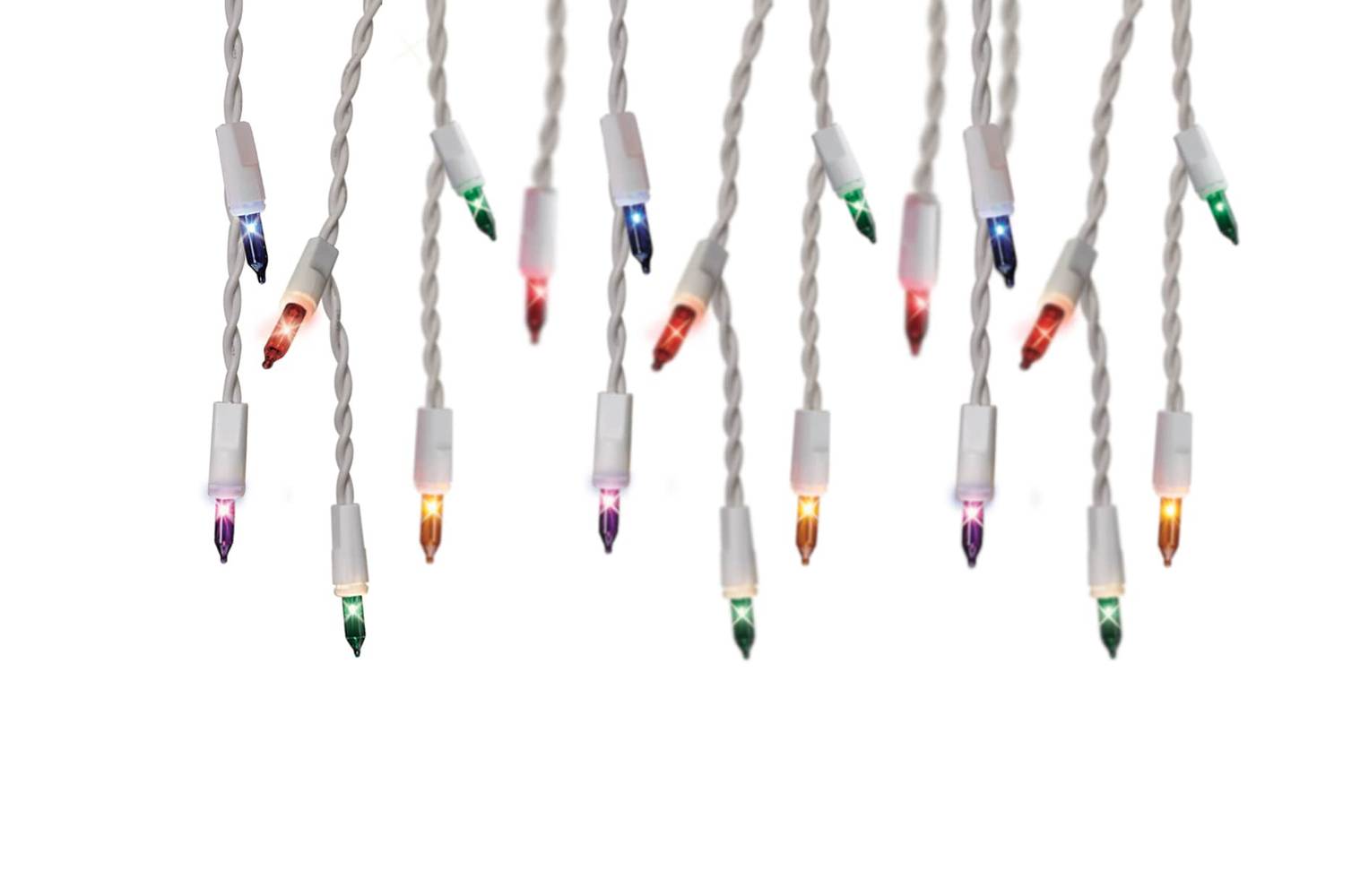 GE 300-Count ConstantON Multi-Color Mini Incandescent Icicle Christmas Lights | 61645LO