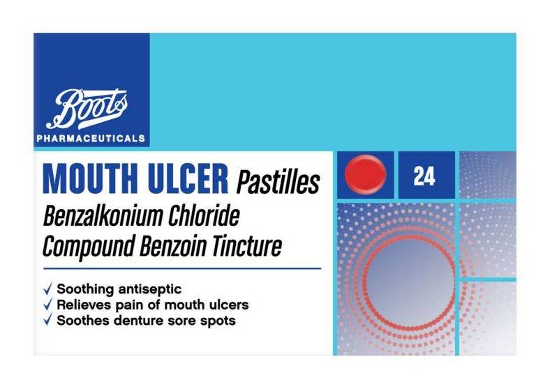 Boots Pharmaceuticals Mouth Ulcer Pastilles (24 pack)