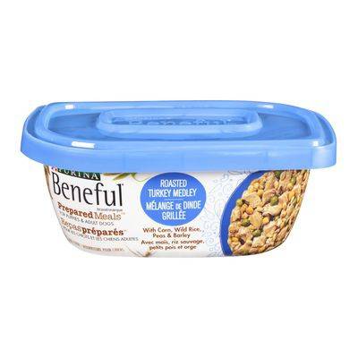Purina Beneful repas préparés pour chiens au mélange de dinde grillée, beneful (283 g) - roasted turkey medley flavoured dog food (283 g)