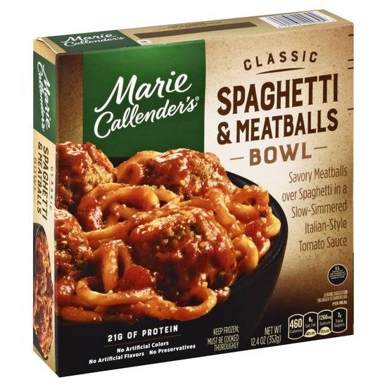 Marie Callender's Classic Spaghetti and Meatballs Bowl