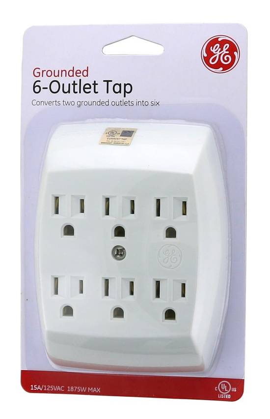 Ge Grounded 6-outlet Tap (1 ct)