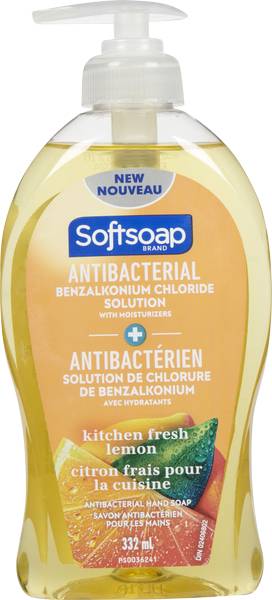 Softsoap Antibacterial Kitchen Fresh Hand Soap, Lemon (332 ml)