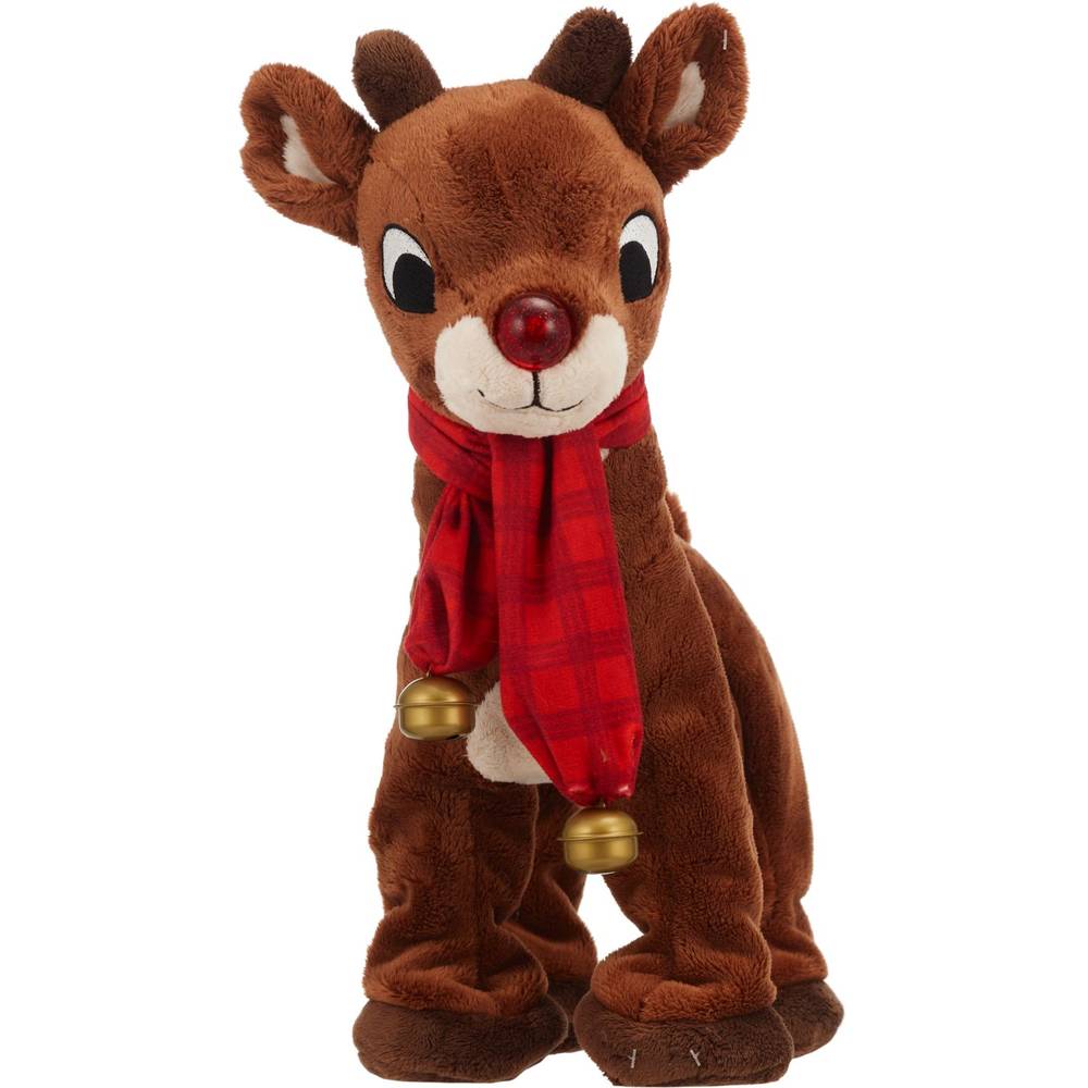 Dan Dee Singing Animated Rudolph Plush, 14 In