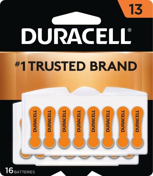 Duracell Hearing Aid Batteries Easytab, Size 10, 16 ct