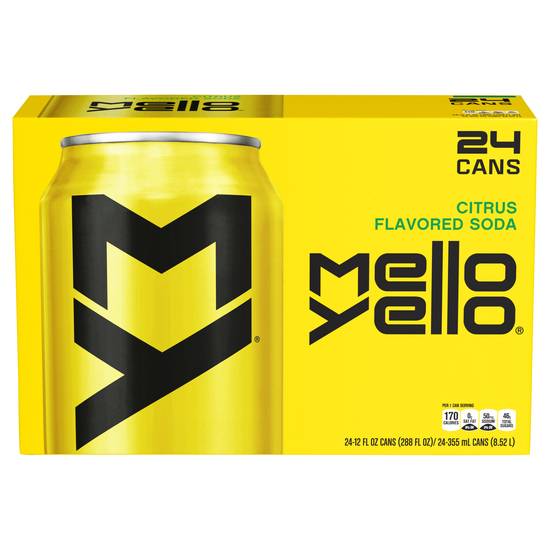 Mello Yello Citrus Flavored Soda (24 ct, 12 fl oz )