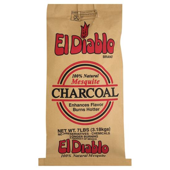 El Diablo 100% Natural Mesquite Charcoal (7 lbs)