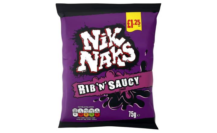 Nik Naks Rib N Saucy 75g (404753) 