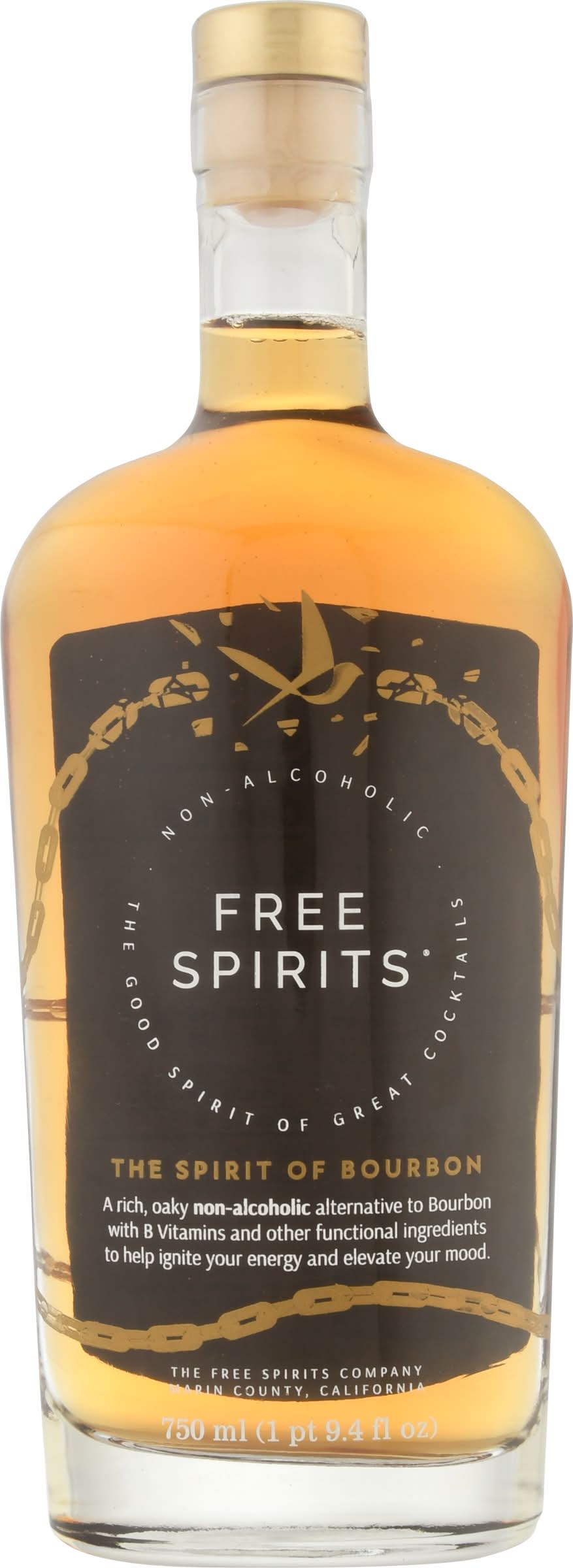 Free Spirits Non-Alcoholic the Spirit Of Bourbon (750 ml)