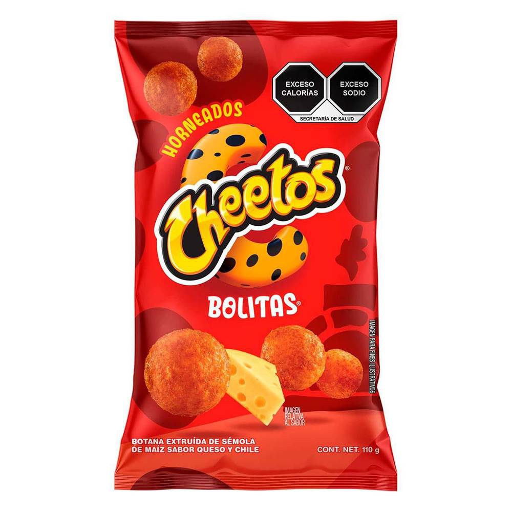 Cheetos · Bolitas de sémola de maíz horneada, queso (110 g)