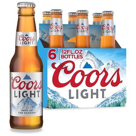 Coors Light American Light Lager Beer - 12.0 fl oz x 6 pack