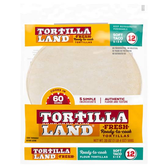 Tortilla Land Medium Soft Taco Size Tortillas (12 ct)